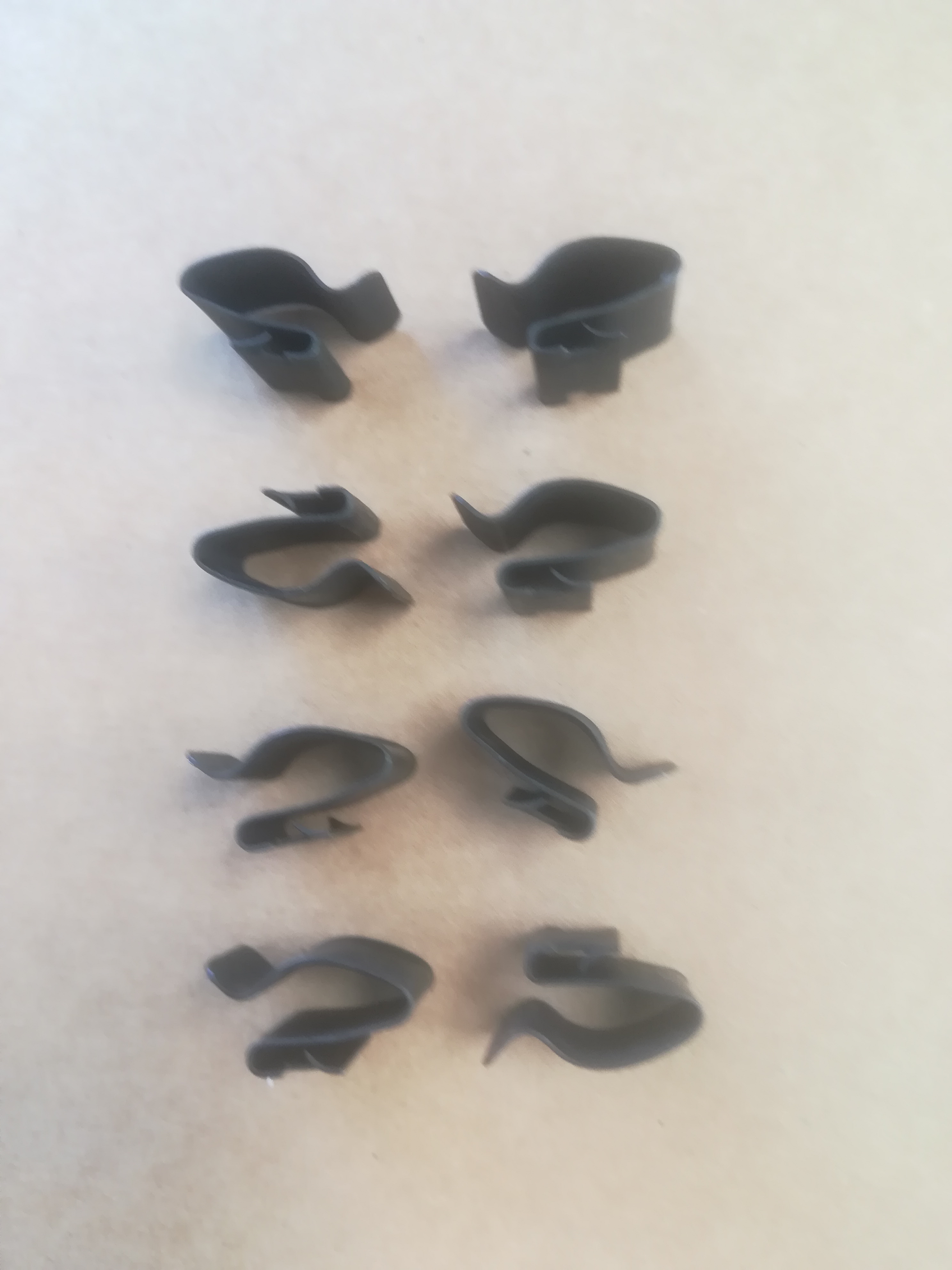 Product image: RANGE ROVER CLASSIC 2 DOOR 4 DOOR UNDER BONNET PAD SPRING UK MADE  S WIRE CLIPS
